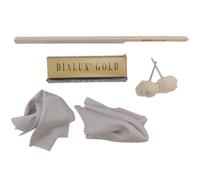 Dialux Gold - Pasta abrasiva solida 100g - per superfinitura di metalli preziosi, gioielli, anche per plastiche di alta qualità, molto alta brillantezza (incluso accessorio)