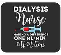 Dialysis Nurse - Making A Difference Tappetino per Mouse Bordo Cucito Mousemat Portatile Tappetini Mouse per Computer Ufficio Casa 25X30Cm