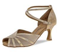 Diamant Damen Latein Tanzschuhe 020-087-017, Standard & Latino Donna, Dorato (Gold Magic), 36 EU