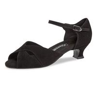 Diamant Donna Scarpe da Ballo 162-011-001-V - Scamosciata Nero - 4,2 cm Spanish - VarioSpin Suola - Misura: UK 4