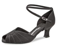 Diamant Donne Scarpe da Ballo 027-064-040 - Nubuk Nero - 5 cm Latino - Misura: UK 7