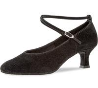 Diamant - Donne Scarpe da Ballo 075-068-001 - Scamosciata Nero - 5 cm Latino [UK 7,5]