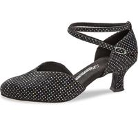 Diamant - Donne Scarpe da Ballo 105-068-155 - Velluto Nero/Multicolore - 5 cm Latino