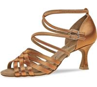 Diamant Donne Scarpe da Ballo 108-087-379 - Raso Dark Tan - 6,5 cm Flare - Misura: UK 8,5