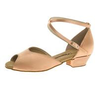 Diamant Mädchen Tanzschuhe 022-030-094 - Scarpe con Tacco Bambina, Beige (Grey), 41 EU