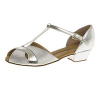 Diamant Mädchen Tanzschuhe 031-030-045, Scarpe con Tacco Bambina, Argento (366 / Candy), 40 EU