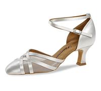 Diamant Scarpe da Sposa Donna 147-068-092-Y - Raso Bianco - Regolare - 5 cm Latino - Taglia: UK 9,5