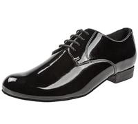 Diamant Uomini Scarpe da Ballo 179-025-038 - Vernice Nero - Comfort - 2 cm Standard [UK 8,5]