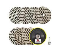 Diamantato Tamponi di Lucidatura Secco - 100mm 7pezzi Grana 50/100/200/400/800/1500/3000 con M14 Platorello+Adattatore Granito Marmo Pietra Artificiale Quarzo per Smerigliatrice Angolare SANLEETEK