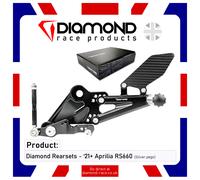 Diamante - Aprilia RS660 - Set Posteriore Pedana Kit - 2022 Modelli