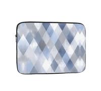 Diamante azzurro stampato portatile antiurto borsa per laptop Soft Shell borsa per laptop adatta per uso aziendale e viaggi da 12 pollici