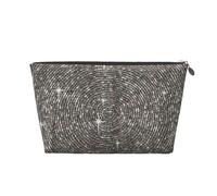 Diamante bianco argento grigio, Borsa da toilette Borsa per trucco Borsa per cosmetici Borsa da toilette da viaggio portatile