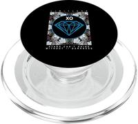 Diamante di colore blu nella grafica blu scuro PopSockets PopGrip per MagSafe