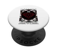 Diamante Di Colore Borgogna Rosso Maroon Al Buio PopSockets PopGrip Adesivo