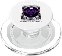 Diamante di colore viola nella grafica viola scuro PopSockets PopGrip per MagSafe