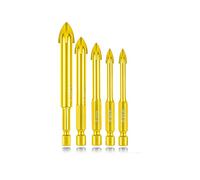 diamante di mattoni, Set di punte for muratura da 3-12 mm, esagonali e a croce, for cemento, mattoni, piastrelle, vetro, legno, plastica(6-6-8-10-12 MM)