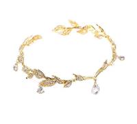 Diamante diamond cristallo vintage cristallo da sposa nuzia matrimoniale rinestone goccia goccia tiara corona tiara anteriore accessori per capelli da damigella d'onore
