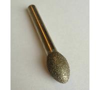 Diamante Frese 6mm Codolo Forma Ovale - Spazzolatura Lucidatura Pulizia Finitura