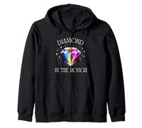 Diamante Grezzo - Design con Gemme Colorate ispiratrici Felpa con Cappuccio