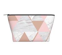 Diamante in marmo oro rosa grigio e rosa, Borsa da toilette Borsa per trucco Borsa per cosmetici Borsa da toilette da viaggio portatile