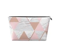 Diamante in marmo oro rosa grigio e rosa, Borsa da toilette Borsa per trucco Borsa per cosmetici Borsa da toilette da viaggio portatile