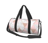 Diamante in marmo oro rosa grigio e rosa, Borsone da viaggio di grande capacità Borsa rotonda Borsa da viaggio sportiva Borsa da viaggio Borsa da fitness