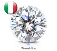 Diamante in Moissanite 0.4 ct D round diamond brilliant