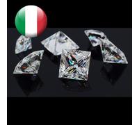 Diamante in Moissanite Principessa da 0.6 ct a 9 ct D EF Princess cut Diamond