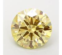 Diamante Lab Grown Round Giallo da 0.5ct a 5ct certificato IGI yellow diamond