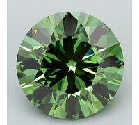 Diamante Lab Grown Round Verde da 0.5ct a 5ct certificato IGI green diamond