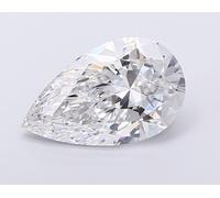 Diamante Lab Grown taglio Goccia da 0.5ct a 5ct certificato IGI Pear Diamond