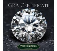 Diamante Moissanite da 0.1ct a 4ct Round Diamond certificato GRA color D VVS1