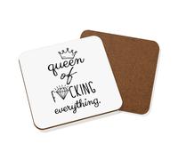 Diamante Queen Of F-King Tutto Sottobicchiere - Divertente da Ragazza Ragazze