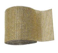 diamante strass nastro decorativo per torte festa di nozze decorazione (Gold)