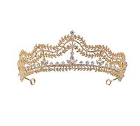 Diamante tiara barocca di lusso oro oro geometrico cristallo di cristalli da sposa corona corona di rinestone da pageant ballo diadem sposa accessori per i capelli per matrimoni