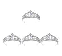 Diamante tiara lussuosa foglia di cristallo a foglia di matrimonio corona gioielli da sposa copricapo di corona di corona di diadem corona di peli da sposa Accessori per capelli
