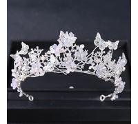 Diamante Tiara Perla Strass Corona Fiore Farfalla Principessa Tiara Cerchietto Cerchietto per Capelli Da Sposa Donne Accessori Per Capelli