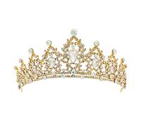 Diamante Tiara Strass Fiore Oro Matrimonio Tiara Corona Sposa Tiara Tiara