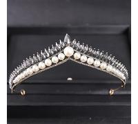 Diamante tiara vintage perla cristallo corona tiara rhinestone ballo di testa diadema per donne accessori per capelli da sposa