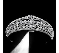 Diamante Tiara Zircone Corona Testa Da Sposa Gioielli Cristallo Matrimonio Principessa Tiara Accessori Atmosfera Royal Court Gioielli per capelli da sposa