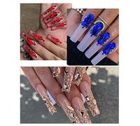 Diamanti piatti a 12 griglie Diamanti a forma speciale Set di strumenti per manicure Set di matite per trapano a punti + pinzette curve Abbagliante decorazione per nail art (ZSHZ-216)