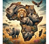Diamantini dipinto Africa 30x40 cm