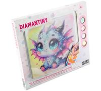 Diamantiny Design Art - Kawaii Quadretto 8 Dragon, Draghetto Bianco