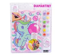DIAMANTINY Design Art Kawaii Unicorno con Palloncini, Multicolore, 21 cm x 29,7 cm x 0,5 cm, 90017