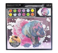 DIAMANTINY Level Up - AQUARELL - Attività Crystal Art, Diamond Painting Kit, crea il mosaico Hippo