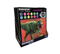 DIAMANTINY Level Up - Creative Art, Diamond Painting Kit, crea il mosaico, DINOSAURS, 1 Quadro Assortito a Sorpresa - 96400