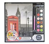 Diamantiny Level Up - Nice Group Creative Art, Diamond Painting Kit crea il mosaico, CITY, London, Multicolor, 96321