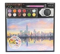 Diamantiny Level Up - Nice Group Creative Art, Diamond Painting Kit crea il mosaico, CITY, Manhattan, Multicolor, 96322