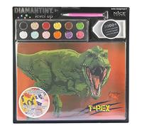 DIAMANTINY Level Up - Nice Group Creative Art, Diamond Painting Kit crea il mosaico, DINOSAURS, T-Rex