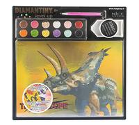DIAMANTINY Level Up - Nice Group Creative Art, Diamond Painting Kit crea il mosaico, DINOSAURS, Triceratope